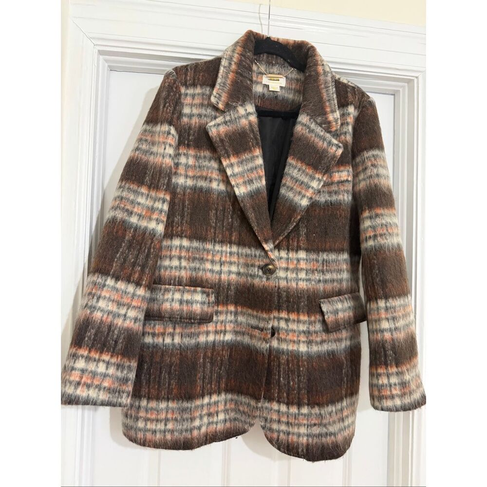 Maeve / Antropologie Brushed Plaid Blazer - Picture 4 of 10